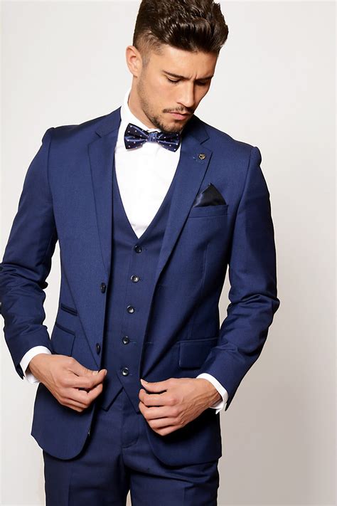 navy blue men's wedding suits.